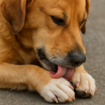 Paw biting & licking